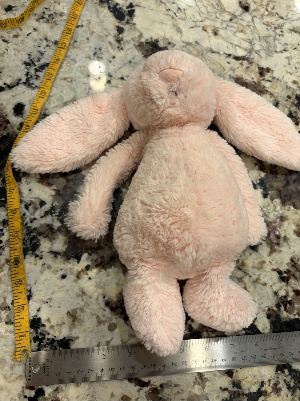 Jellycat Bashful Pink Rattle medium Bunny Plush